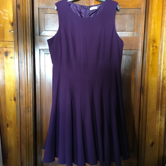 calvin klein eggplant dress